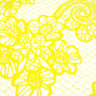 Купить Одеяло байковое взрослое Кружева желтое (212 x 150 см) 