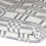 Купить Одеяло байковое взрослое Клетка комбинированная серое (140 x 205 см) 
