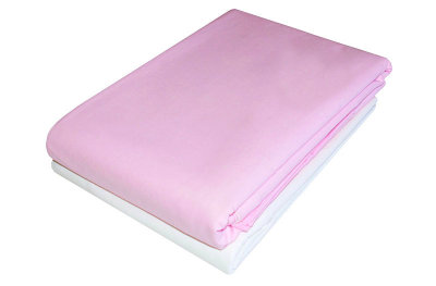 Купить Распродажа! Комплект постельного белья в детскую кроватку розовый+белый 