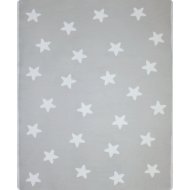 Одеяло байковое детское Звездочки светло серое (140 x 100 см)