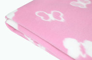 Одеяло байковое детское Овечки розовое (100 x 140 см)