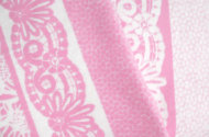 Одеяло байковое взрослое Кружева розовое (212 x 150 см)